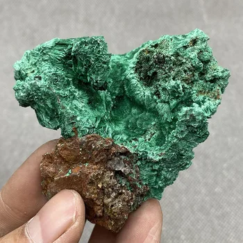 Prírodný Zelený Malachit Surového Kameňa krásne ihly-tvarované plus velvet quartz stone vzorky minerálnych liečivých domova 14649
