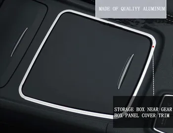 Príslušenstvo Pre Mercedes-Benz GLA X156 Hliníka vo Vnútri Interiéru Predné Úložný Box Kryt Výbava 1pcs Lesklý
