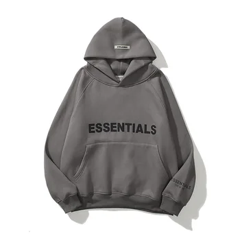 Pánske Essentials Bežné Hoodie Voľné Sveter Písma Tlač Nadrozmerné Fleece mikina s Kapucňou Hip Hop Pár Sveter Street Wear