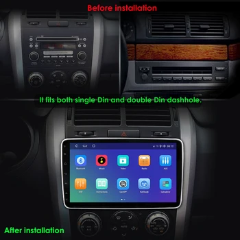 Quad Core Android10 1Din Univerzálny Auto Multimediálne Rádio Stereo Prehrávač, WiFi, GPS Zrkadlo Odkaz Autoradio 4G LTE Fotoaparát Otočná DSP 31095