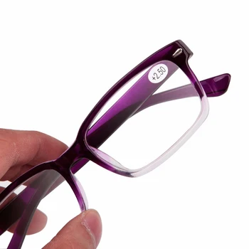 Retro Ultralight Okuliare Na Čítanie Diopter +1.0 1.5 2.0 2.5 3.0 3.5 4.0 Ženy Muž Presbyopia Okuliare Gradient Farba Rámu 61478