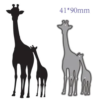 Rezanie kovov Zomrie Rez Formy 2021 Zvierat žirafa Dekorácie Zápisník Papier Plavidlá Nôž Plesne Čepeľ Punč Blany