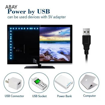 RGBW RGBWW TV USB led pásy HDTV Ploche podsvietenie DC 5V RGB svetlo led 5050 SMD Pružná vodotesná dc svetlo led svetlá dekorácie 64057