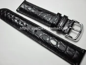Ručné originálne kožené hodinky remienok 18 19 20 21 22 mm 23 mm Retro watchband pánske kožené náramok hodiniek kapela alligator zrna