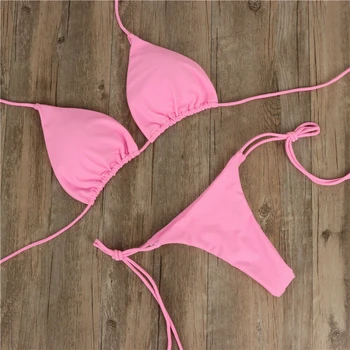 Sexy Bikiny Žien Brazílske Plavky Push-up Podprsenka Bikini Set Dvoch Kus Plávať Oblek Plavky, plážové oblečenie Kúpanie Maillot De Bain Femme
