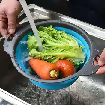 Skladacie Zeleniny, Umývadlo Mozgov Kôš Ovocný Kôš Domácnosti Umývanie Zeleniny a Odvodnenie Ovocný Tanier 42504