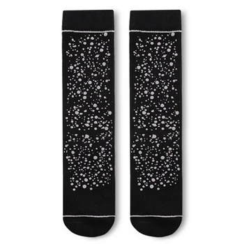 Sky StarReflective Ženy Móda Ponožky Jednotlivých Skateboard Pančuchy Športy Kórejské Stredné Trubice Ponožky Nočný Klub Bare Essentials 8839