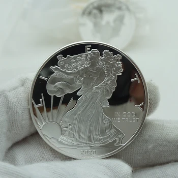 Slobody Eagle Mince 1 oz Jemné Strieborné Zberateľské Amerike Spojených Socha Výzvou Mince 21361