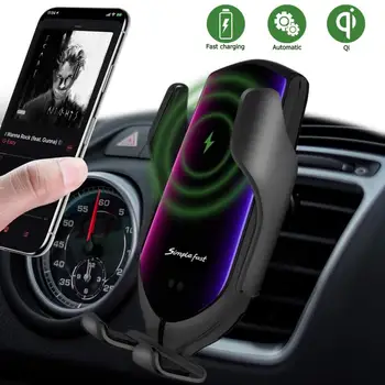 Smart Infračervené, Indukčné snímače Auto Bezdrôtové Nabíjanie Držiteľ 10W Jednoduché, Rýchle Bezdrôtové Nabíjačky Pre Iphone 8 8Plus X Pre Huawei R3
