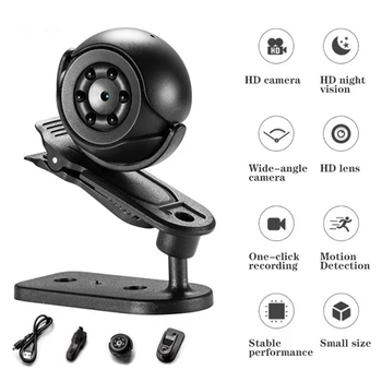 SQ6 Mini Kamera 1080P Prenosné Bezpečnostné Kamery na Nočné Videnie Pohybu Nahrávač