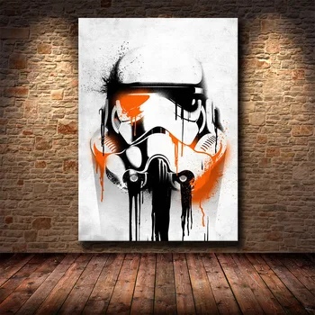Star Wars Stormtrooper Múr Umenia Plagátu Plátno Maliarstvo, Film, Tapety, Maľby Nástenné Art Obrázky Obývacia Izba Domova