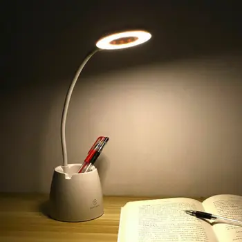 Stolná Lampa USB 8W Dotykový Spínač Lampa Stolná Lampa Ochrana Očí Vzdelávania Nočné Svetlo Nabíjania Stmievanie Vzdelávania Držiak na Pero Lampa 89559