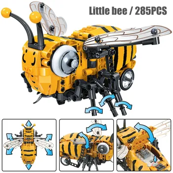 Stonky High-tech Stroj Motorových Elektronické Bee Lietať Simulované Hmyzu Constructor MOC Stavebné Bloky, Hračky pre Deti, Deti Darčeky 15584