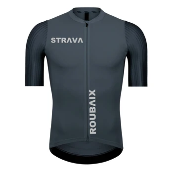 STRAVA ROUBAIX Pro cyklistika dres priedušné cyklistické oblečenie Ropa Ciclismo mužov lete rýchle sušenie bicykli nosenie obliekať tričko top 41785