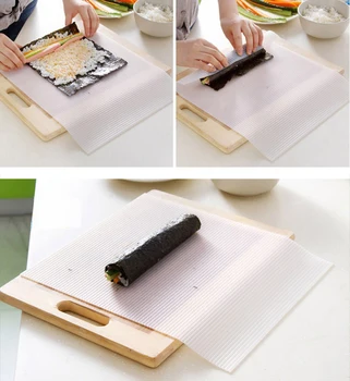 Sushi Koľajových Navi Silikónové DIY Sushi Mat Onigiri Ryža Navi List Maker Sushi Nástroje Kuchyňa Japonské Jedlo Beto Príslušenstvo 61048