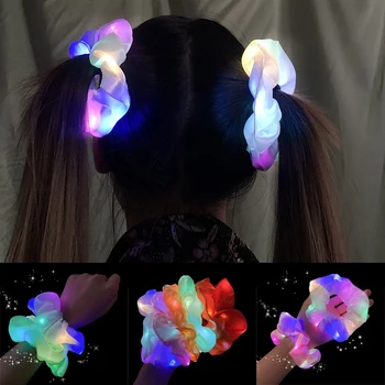 Svetlo LED Strany Vlasy Príslušenstvo Led Svietiace Elastické Hairband Žiariace Živý Festival dámskej Módy dievčatá vlasy príslušenstvo L 10337
