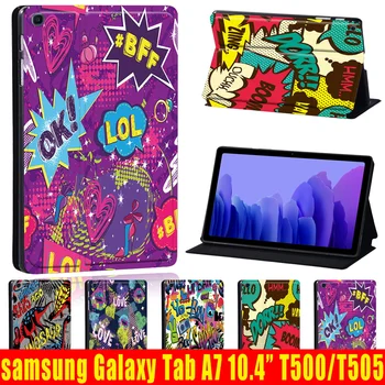 Tablety obal pre Samsung Galaxy Tab, A7, 10.4 Palce 2020-T500/T505 Pu Kožené Ochranný Kryt + Zadarmo dotykové Pero