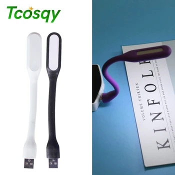 Tcosqy USB knihy svetlo svetla na čítanie, 5v 1.2 w LED mini prenosné svetlo vhodné pre mobilné napájanie notebooku izba nočné svetlo SMD2835
