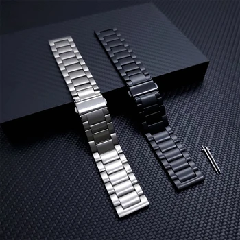 Titán Popruh Pre Huawei Sledujte 3 46 mm pásmo pre Watch3 GT2 Pro GT2 46 mm & Magic hodinkám Kovová spona z Nerezovej ocele Náramok