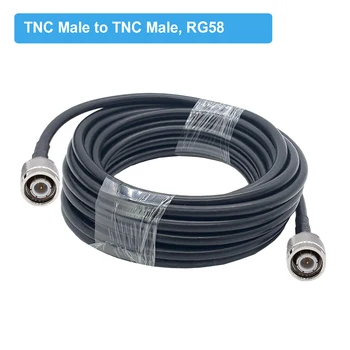 TNC RG58 Pigtail TNC Žena na RP-TNC Muž ANTÉNNY Predlžovací Kábel 50 Ohm Koaxiálny Jumper 50 cm Kábel 1M 2M 5M 10 M 15M 20 M 924