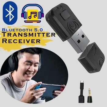 USB Bluetooth 5.0 Vysielač, Prijímač 3 V 1 EDR Dongle Adaptér 3,5 mm AUX Pre TV, PC Slúchadlá Domáce Stereo PS5 Auto HIFI Audio 16364