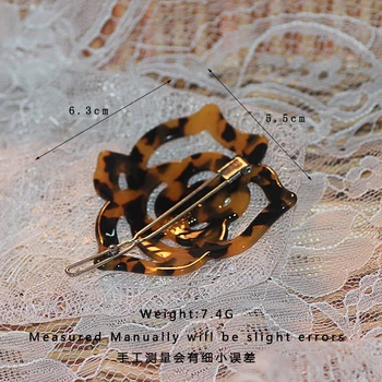 Veľkoobchod vlásenky žaba klipy dve farby Korytnačka Shell sponky do vlasov kvet vlasy ornament pokrývku hlavy pre ženy 6088