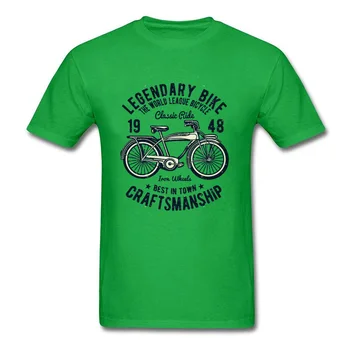 Vlastné Rider T Shirt Pre Mužov Legendárny Bicykli T-shirt 2019 Nové Svetlo Modré Tričko Muž Klasické Topy List Tees Slim Fit Streetwear
