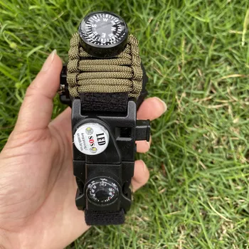 Vonkajšie Prežitie Taktické Multi nástroj Sledovať Camping Kit S Kompasom Whistle Najlepší Darček Pre Muža Vonkajšie Cestovného Ruchu Nástroj