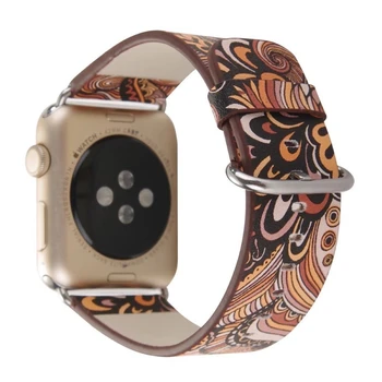 Vzor Popruh Pre Apple Hodinky Kapela 44 mm 40 mm 38 mm 42mm Mäkké Kožené Watchband Náramok Pre Apple iWatch Série 6 SE 5 4 3 2 1
