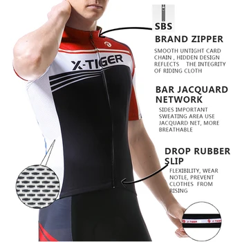 X-TIGER Polyester Cyklistické Dresy Pro Letné Cyklistické Oblečenie Nosiť Maillot Ropa Ciclismo Cyklistické oblečenie, Oblečenie na Bicykli 22496