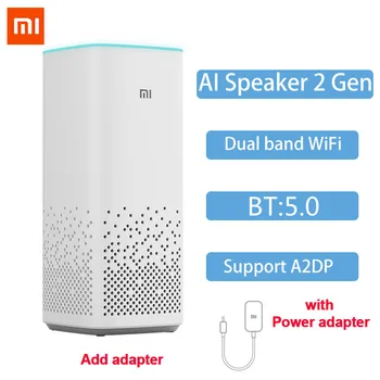 Xiao Mi AI Reproduktor 2 Gen Bluetooth-kompatibilné WiFi Hlas, Diaľkové Ovládanie Umelé Inteligentné Mi Reproduktor, Inteligentný Hudobný Prehrávač