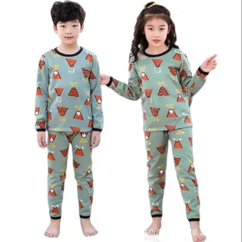 Zimné Pajymas pre dieťa boys dievča velvet bavlnené oblečenie pre voľný čas Pyžamo deti Pyžamá Deti Odev 2-13Y unisex oblečenie teenage