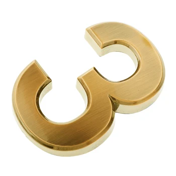 Zlatý Kov Self-Stick Dvere Číslo Znamenie Pre dom, hotel číslo doska, dvere číslo Schránky Čísla,Adresy,3D dizajn 7995