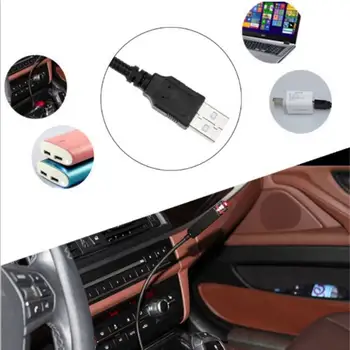 Červená USB Auto Atmosféru Svetlo Interiéru Vozidla Dekorácie Star Strop Projekcie Svetla Auta Svetlo Bling Auto Prívesok Accessorie 10941