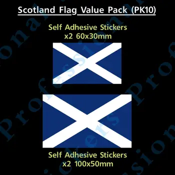 Škótsko / Škótskej Vlajka Nálepky Obtlačky - Value Pack! - Van, Automobil, Vozidlo, Karavan Nepremokavé Vinylové nálepky na auto Motos 19538