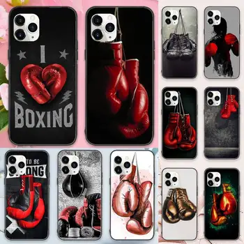 Športové Boxerské Rukavice Telefón puzdro pre iPhone 11 12 pro XS MAX 8 7 6 6 Plus X 5S SE 2020 XR shell funda coque