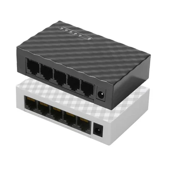 10/100/1000Mbps Rýchly Gigabit Switch 5 Port Mini RJ45 Desktop Ethernet Sieť LAN Prepínač Hub Adaptér Spínacie Náboj Shunt