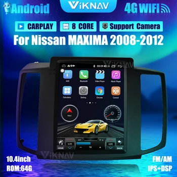 10.4 palcový Android, Auto Radio Na Nissan MAXIMA 2008-2012 Car Audio Stereo GPS Navigácie Vedúci Jednotky DVD multimediálny prehrávač