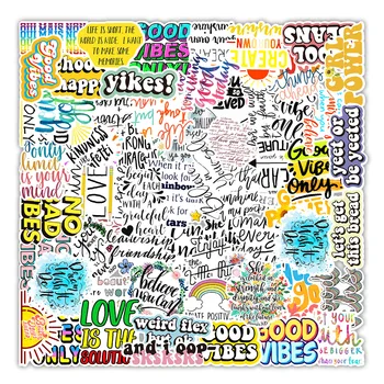 10/50/100KS Motivačných Viet Nálepky Inšpiratívne Život Citácie Notebook študovňa Scrapbooking Graffiti Obtlačky Nálepky Hračka