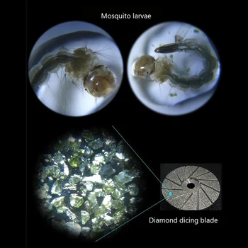 100X Vreckový Mikroskop LED Lampa Svetlo Šperky Loupe zväčšovacie sklo s Kožené puzdro na Šperky elektronickom Priemysle