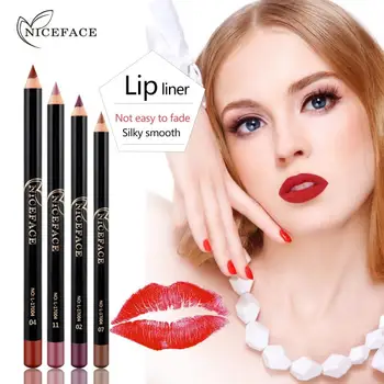 12 Farieb Lip Liner Ceruzka Nepremokavé Dlhotrvajúci Rúž Líniové Profesionálny make-up Pigmenty Lip make-up, Kozmetické TSLM1