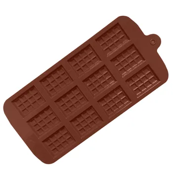 12 Mriežky Silikónové Čokoládová Torta Formy Kuchyňa Pečenie DIY Nástroje Príslušenstvo Dezert Tortu Formy Pečenie Non-stick Pečenie Nástroje
