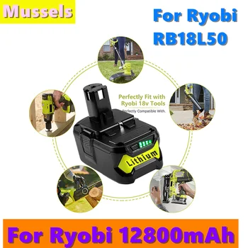 18V12800mAh Li-ion Nabíjateľná Batéria pre Ryobi ONE bezšnúrových elektrických Nástrojoch BPL1820 P108 P109 P106 P105 P104 P103 RB18L50 RB18L40
