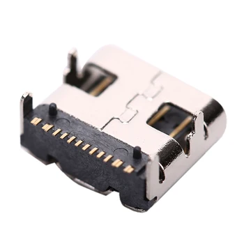 1pc 16 Pin SMT Zásuvka Konektor Micro USB Typu C 3.1 Ženské Umiestnenie SMD DIP Pre Návrh plošného spoja DIY Vysoký Prúd Nabíjania