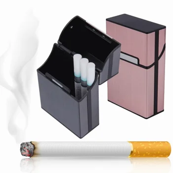 1PC Candy Farby Cigariet Prípade Módne Hliníkové 20 KS Cigariet Kapacita Cigarety Prípade, Magnetická Spona Tabaku Box Ženy Muži