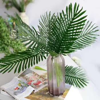 1Pc Umelé Tropical Palm Leaf Falošné Rastlín Home Office Svadobné Domov Garden Party Dekorácie