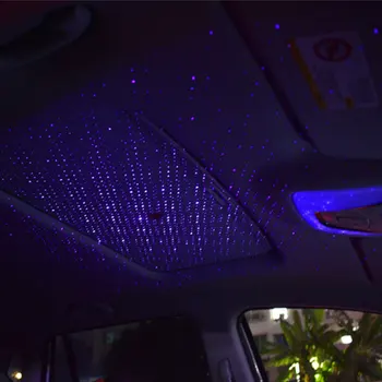 1pc USB LED Auto Strechy Star Nočné Osvetlenie Projektor Interiéru Okolitej Atmosféry Galaxy