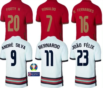 20 21 portugalsko camisa de futebol da equipe ronaldo camisas de futebol 2021 joao felix bernardo portugalsko b. fernandes camisa de f