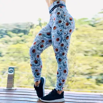 2020 Magic vytlačené legíny šport fitness žien Push Up Elastické Cvičenie Korisť Nohavice Vysoký Pás Pevne Leggins telo budova handričkou