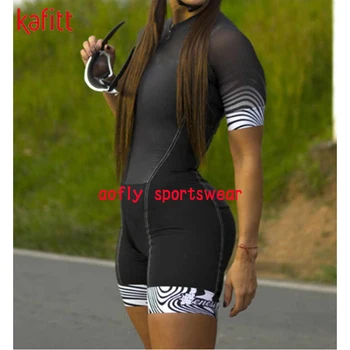 2021 KAFITT dámske Krátke Cyklistické Triatlon Sady Go Pro Tím Skinsuit Macaquinho Ciclismo Feminino Jumpsuit Súpravy Maillot Mujer